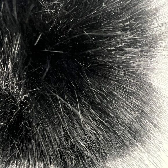 C.C Exclusive Diamond Knit Winter Warm Beanie with Faux Fur Pom - Picture 3 of 6